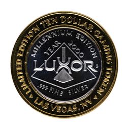.999 Silver Luxor Las Vegas, NV Casino $10 Casino Limited Edition Gaming Token