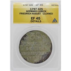 1797 Germany-Lubeck Friedrich 32 Shilling Coin ANACS XF45