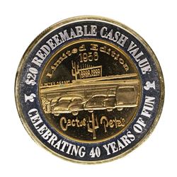 .999 Silver Cactus Pete's Jackpot, Nevada $20 Casino Limited Edition Gaming Toke