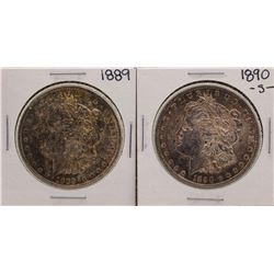 Lot of 1889 & 1890-S $1 Morgan Silver Dollar Coins