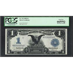 1899 $1 Black Eagle Silver Certificate Note Fr.233 PCGS Gem New 66PPQ