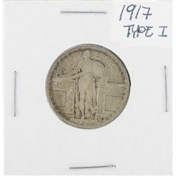 1917 TYPE 1 Standing Liberty Quarter Coin
