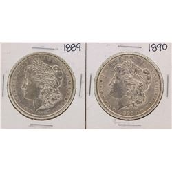Lot of 1889-1890 $1 Morgan Silver Dollar Coins