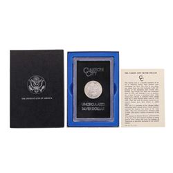 1883-CC $1 Morgan Silver Dollar Coin Uncirculated w/ Box GSA & COA