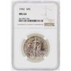 Image 1 : 1942 Walking Liberty Half Dollar Coin NGC MS64