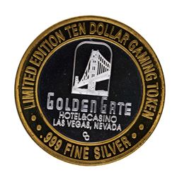 .999 Silver Golden Gate Hotel Las Vegas, NV $10 Casino Limited Edition Gaming To