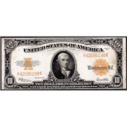 1922 $10 Gold Certificate Note