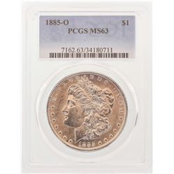 1885-O $1 Morgan Silver Dollar Coin PCGS MS63