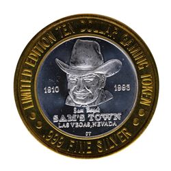 .999 Silver Sam's Town Las Vegas Nevada $10 Casino Limited Edition Gaming Token