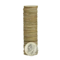 Roll of (50) 1953-D Brilliant Uncirculated Roosevelt Dimes