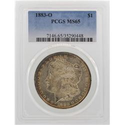 1883-O $1 Morgan Silver Dollar Coin PCGS MS65