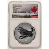 Image 1 : 2018 Canada $5 Predator Series Wolf Silver Coin NGC MS70 Early Releases