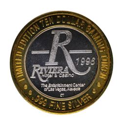 .999 Silver Riviera Hotel & Casino Las Vegas, NV $10 Casino Token Limited Editio