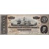 Image 1 : 1864 $20 Confederate States of America Note