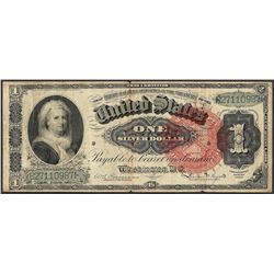 1886 $1 Martha Washington Silver Certificate Note