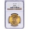Image 1 : 1927 $20 St. Gaudens Double Eagle Gold Coin NGC MS66