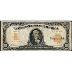 1907 $10 Gold Certificate Note