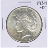 Image 1 : 1934-D $1 Peace Silver Dollar Coin