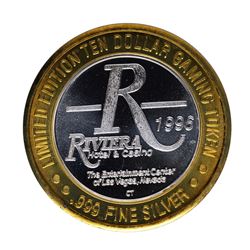.999 Silver Riviera Hotel & Casino Las Vegas, NV $10 Casino Token Limited Editio