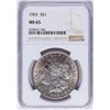 Image 1 : 1903 $1 Morgan Silver Dollar Coin NGC MS65 Nice Toning