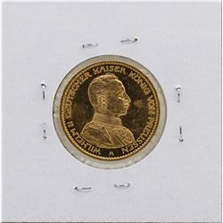 1914-A Germany-Prussia Wilhelm 20 Marks Gold Coin