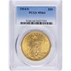 Image 1 : 1914-S $20 St. Gaudens Double Eagle Gold Coin PCGS MS64