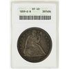 Image 1 : 1859-O $1 Liberty Seated Silver Dollar Coin ANACS XF40