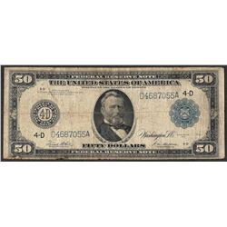 1914 $50 Federal Reserve Note