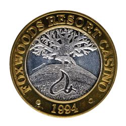 .999 Silver Foxwoods Resort Maine Casino $10 Limited Edition Gaming Token
