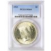 Image 1 : 1923 $1 Peace Silver Dollar Coin PCGS MS64