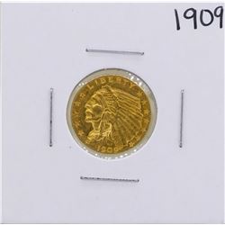 1909 $2 1/2 Indian Head Quarter Eagle Gold Coin