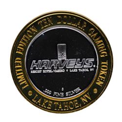 .999 Silver Harvey's Resort Hotel and Casino $10 Casino Limited Edition Gaming T