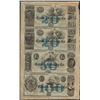 Image 1 : Uncut Sheet of 1800's Canal & Banking Co. Obsolete Notes