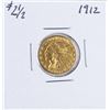 Image 1 : 1912 $2 1/2 Indian Head Quarter Eagle Gold Coin