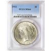 Image 1 : 1922 $1 Peace Silver Dollar Coin PCGS MS64
