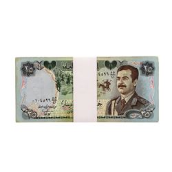 Lot of (25) Iraqi 25 Dinars Saddam Hussein Notes