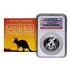 Image 3 : 2010P $1 Australia Kangaroo Silver Coin High Relief NGC PF70 Ultra Cameo w/ COA