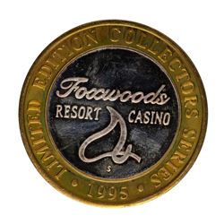 .999 Silver Foxwoods Resort Rhode Islands Casino $10 Limited Edition Gaming Toke