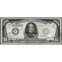 1934A $1,000 Federal Reserve Note Atlanta