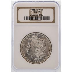 1885-O $1 Morgan Silver Dollar Coin NGC MS65