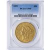 Image 1 : 1852 $20 Liberty Head Double Eagle Gold Coin PCGS XF45