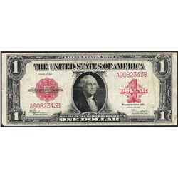 1923 $1 Legal Tender Note Red Seal