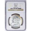 Image 1 : 1886 $1 Morgan Silver Dollar Coin NGC MS64 Nice Toning