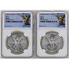 Image 1 : Lot of (2) 1982Mo Mexico Libertad Onza Silver Coins NGC MS67