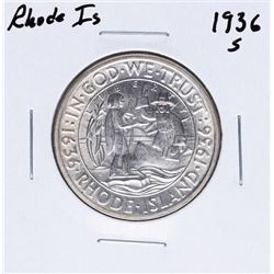 1936-S Rhode Island Commemorative Half Dollar Coin