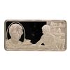 Image 1 : 500 Grain Sterling Silver Franklin Mint 100 Greatest Americans Ingot