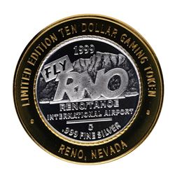 .999 Silver Fly RNO Reno Tahoe $10 Casino Limited Edition Gaming Token