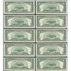 Image 2 : Lot of (10) Consecutive 1953B $5 Silver Certificate Notes Gem Uncirculated