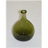 Image 1 : 5 1/2" N.E. FREEBLOWN CHESTNUT FLASK - OLIVE GREEN W/ PONTIL