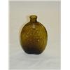 Image 1 : 1/2 PINE CORNUCOPIA - URN FLASK, GIII-2, OLIVE AMBER W/ PONTIL